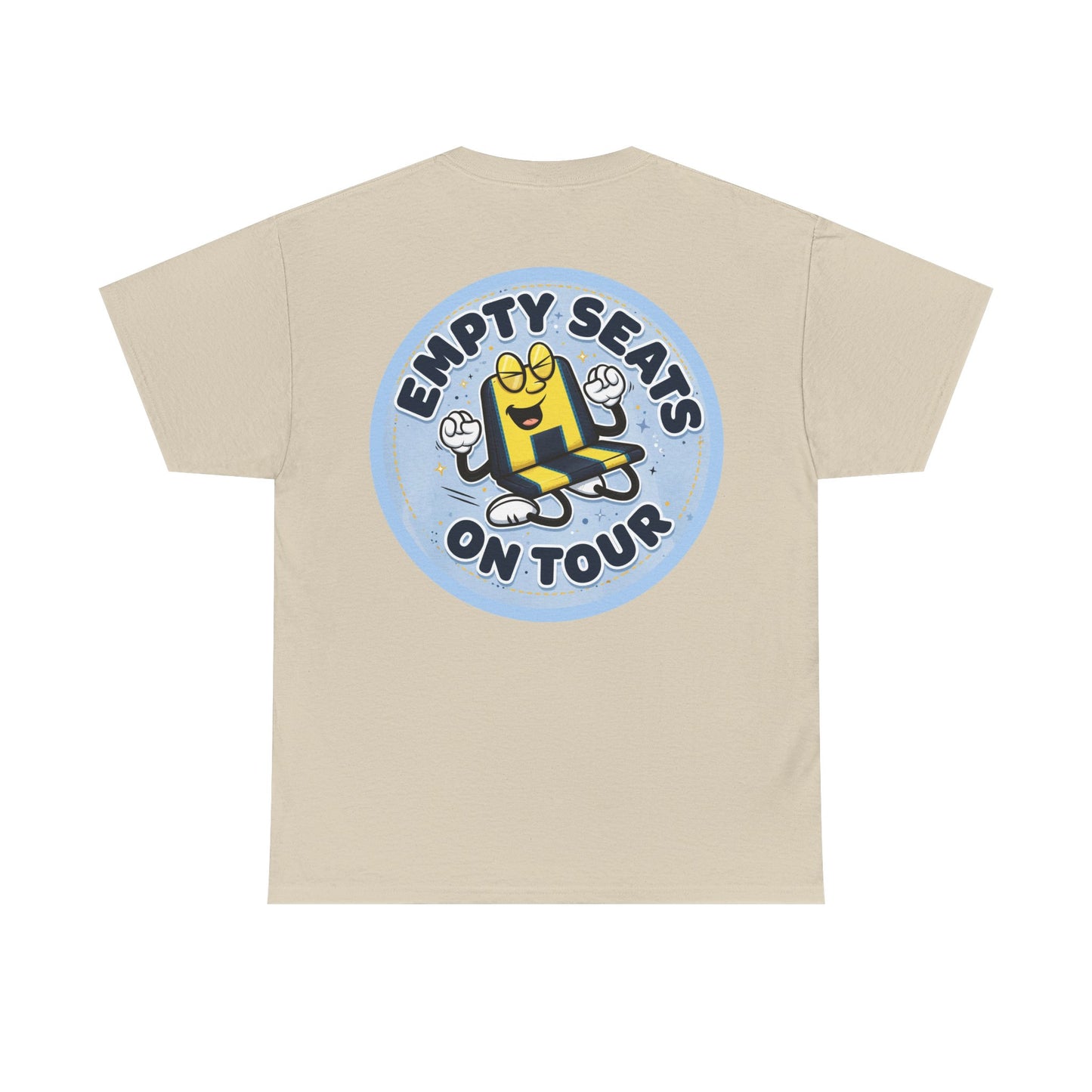 Manchester City T‑Shirt — "Empty Seats On Tour" Cartoon Seat Graphic Tee