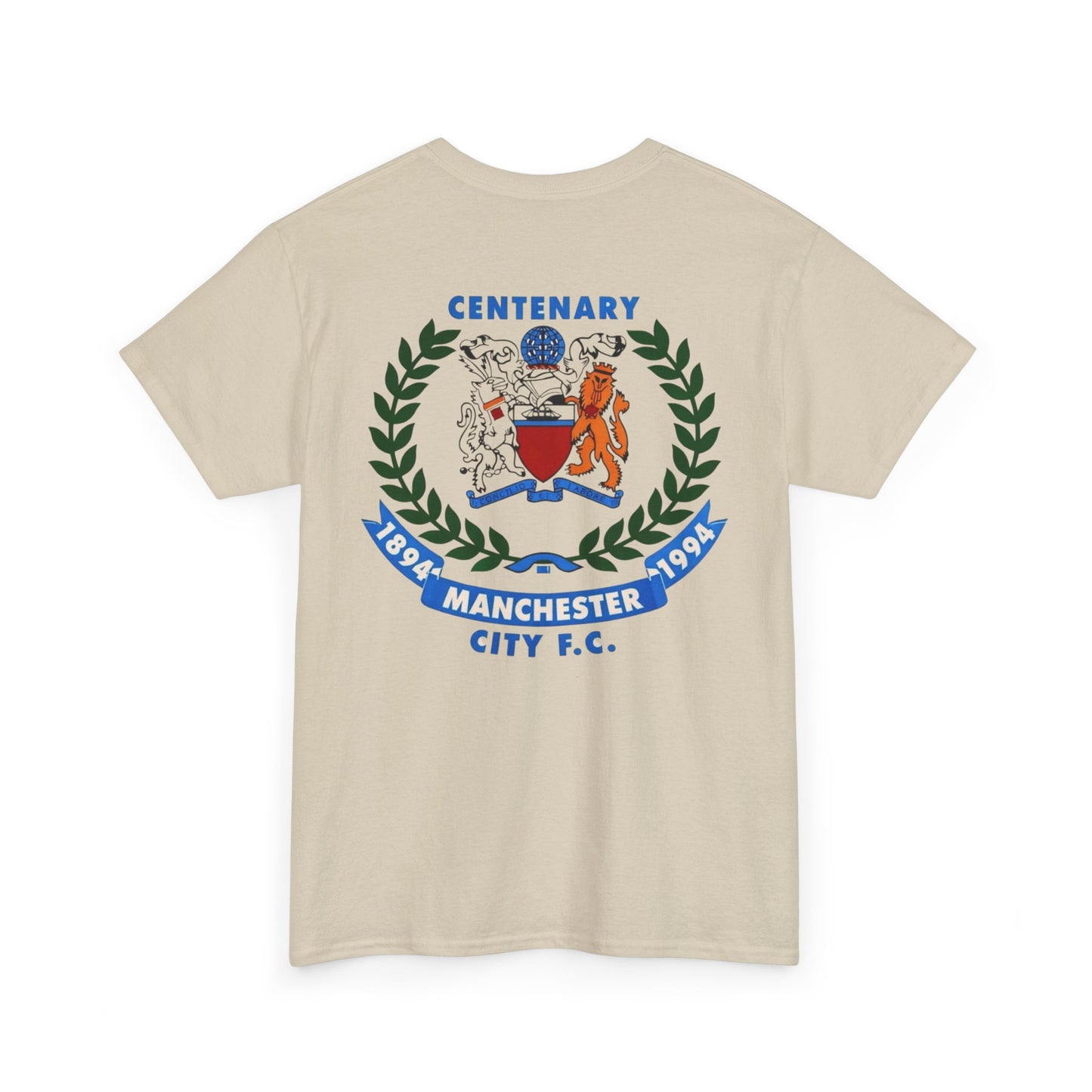Manchester City F.C. Centenary Crest Tee — 1894–1994 Football Club Shirt