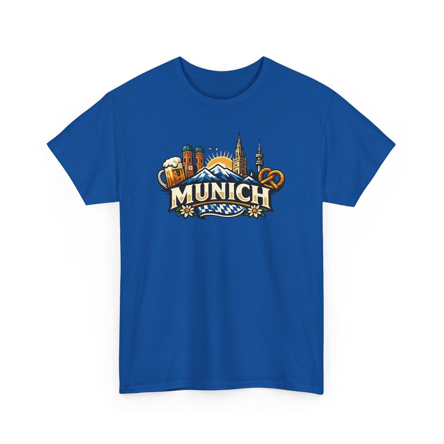 Munich Souvenir T‑Shirt — Oktoberfest Beer & Pretzel Graphic Tee