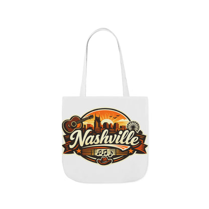 Nashville Sunset Tote Bag — Country Music Skyline Canvas Tote