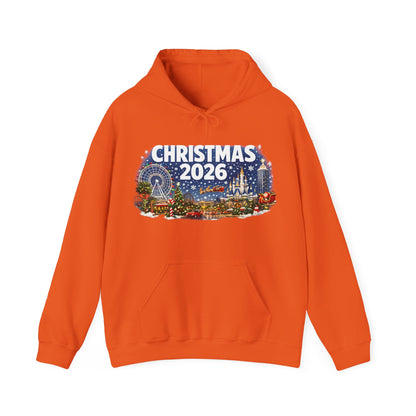 Christmas 2026 Holiday Hoodie — Festive Winter Village Sweatshirt