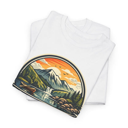Lake District Graphic Tee — Scenic Mountain & Lake Camping Shirt