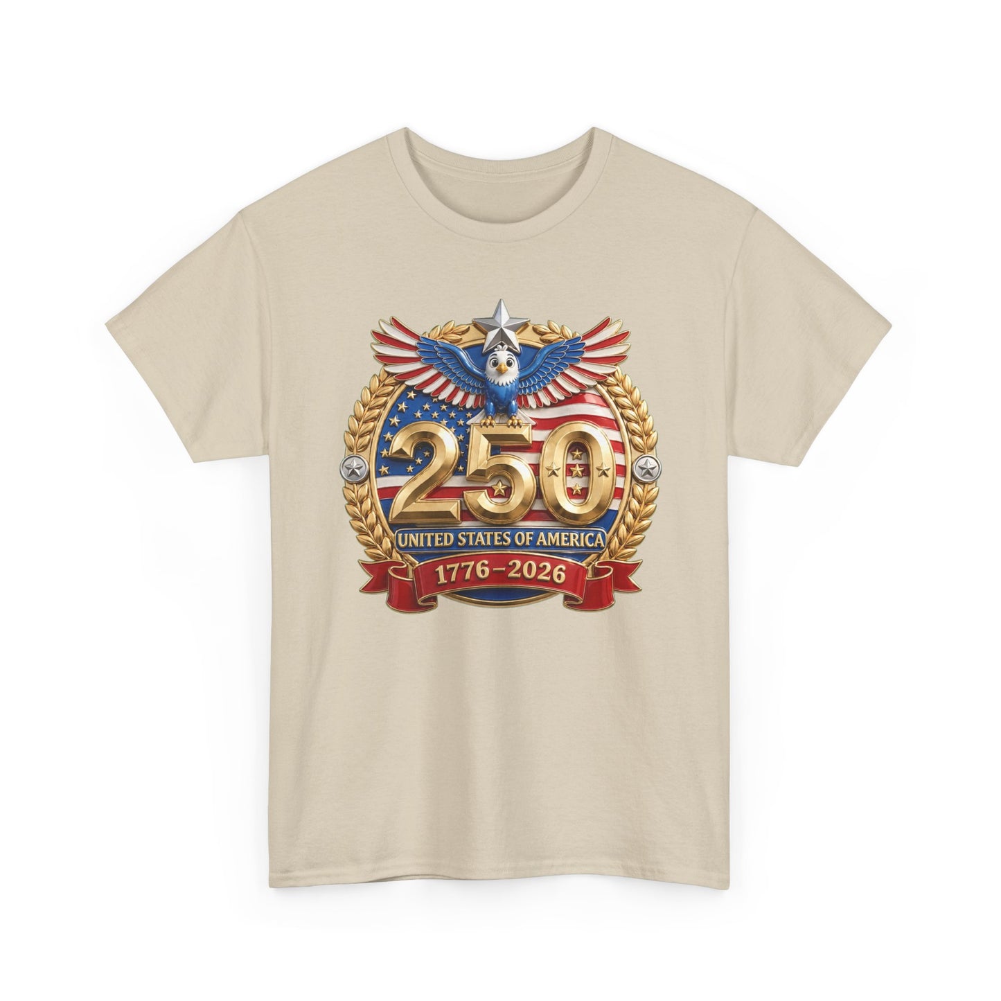 250th USA Anniversary T-Shirt – 1776–2026 Patriotic Eagle Emblem Tee