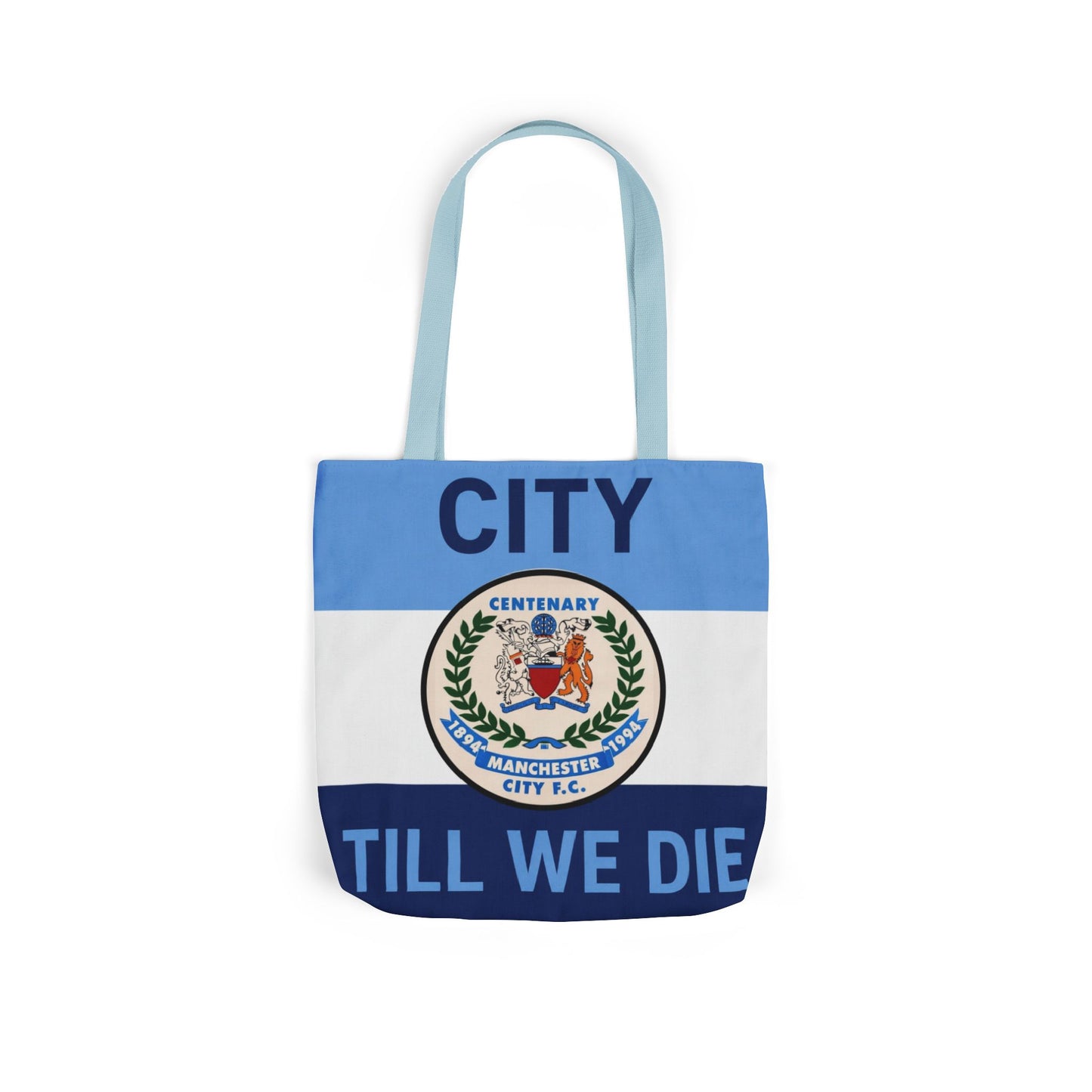 City Till We Die Canvas Tote Bag — Football Fan Flag Tote