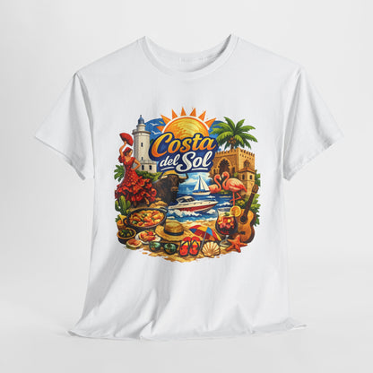 Costa del Sol Beach T-Shirt — Vintage Tropical Vacation Tee