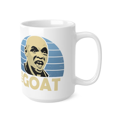Shaun GOAT Goater Manchester City Ceramic Mug — Retro Blue Striped Design (11oz & 15oz)