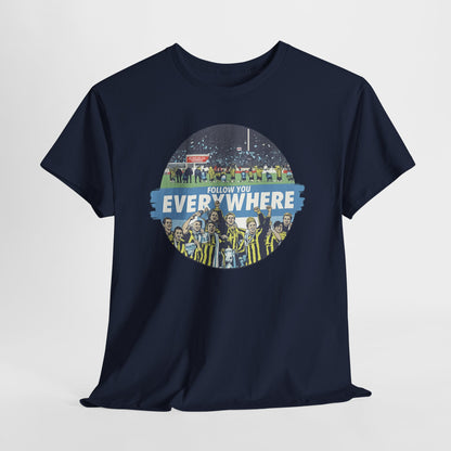 Manchester City T-Shirt — Follow Me Everywhere Soccer Fan Design