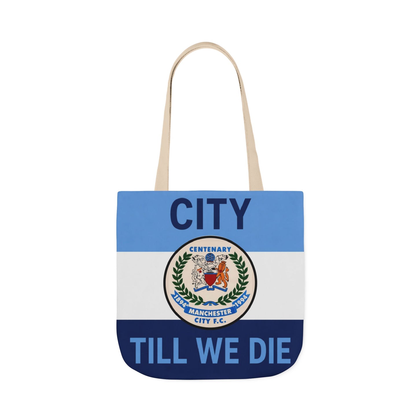 City Till We Die Canvas Tote Bag — Football Fan Flag Tote