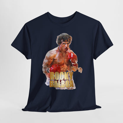 Boxing Rocky Balboa Graphic Tee – Retro Fighter Movie Shirt