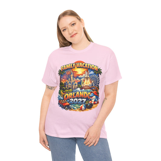 Family Vacation Orlando 2027 T-Shirt — Vintage Theme Park Souvenir Tee