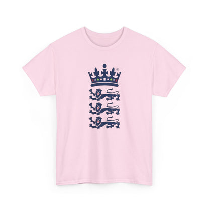 English Cricket T-Shirt — Vintage Cricket Crest Tee