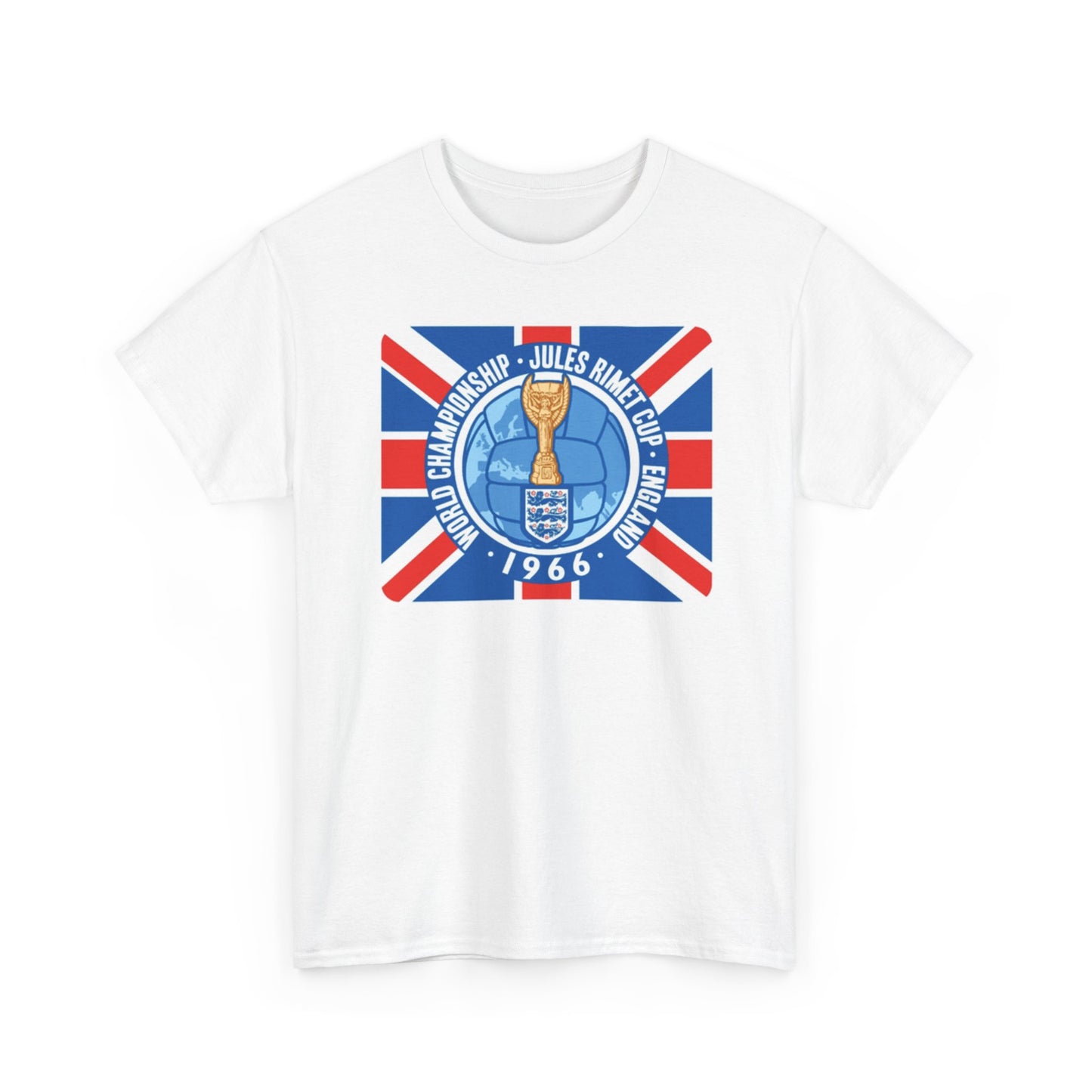 1966 World Cup Jules Rimet Trophy Tee — Vintage England Football Shirt