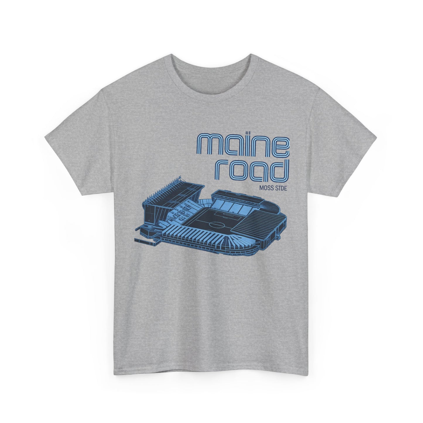 Maine Road Retro Stadium Tee — Vintage Football Arena Graphic Shirt