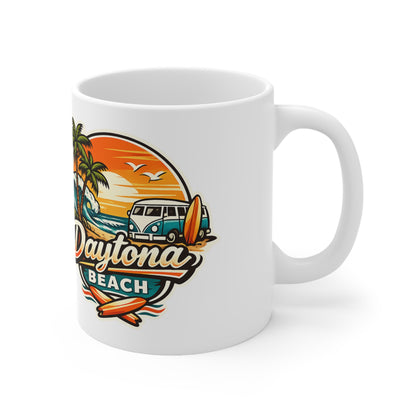 Daytona Beach Ceramic Coffee Cups, 11oz, 15oz