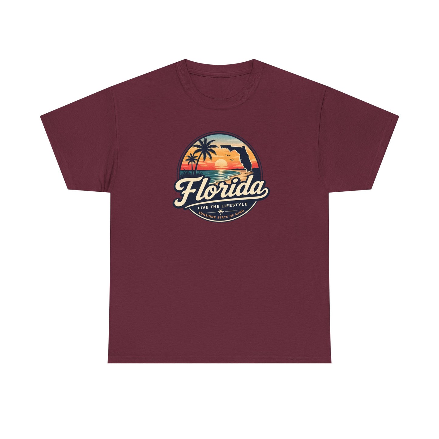 Florida Sunset Tee — Vintage Palm Beach Graphic T-Shirt