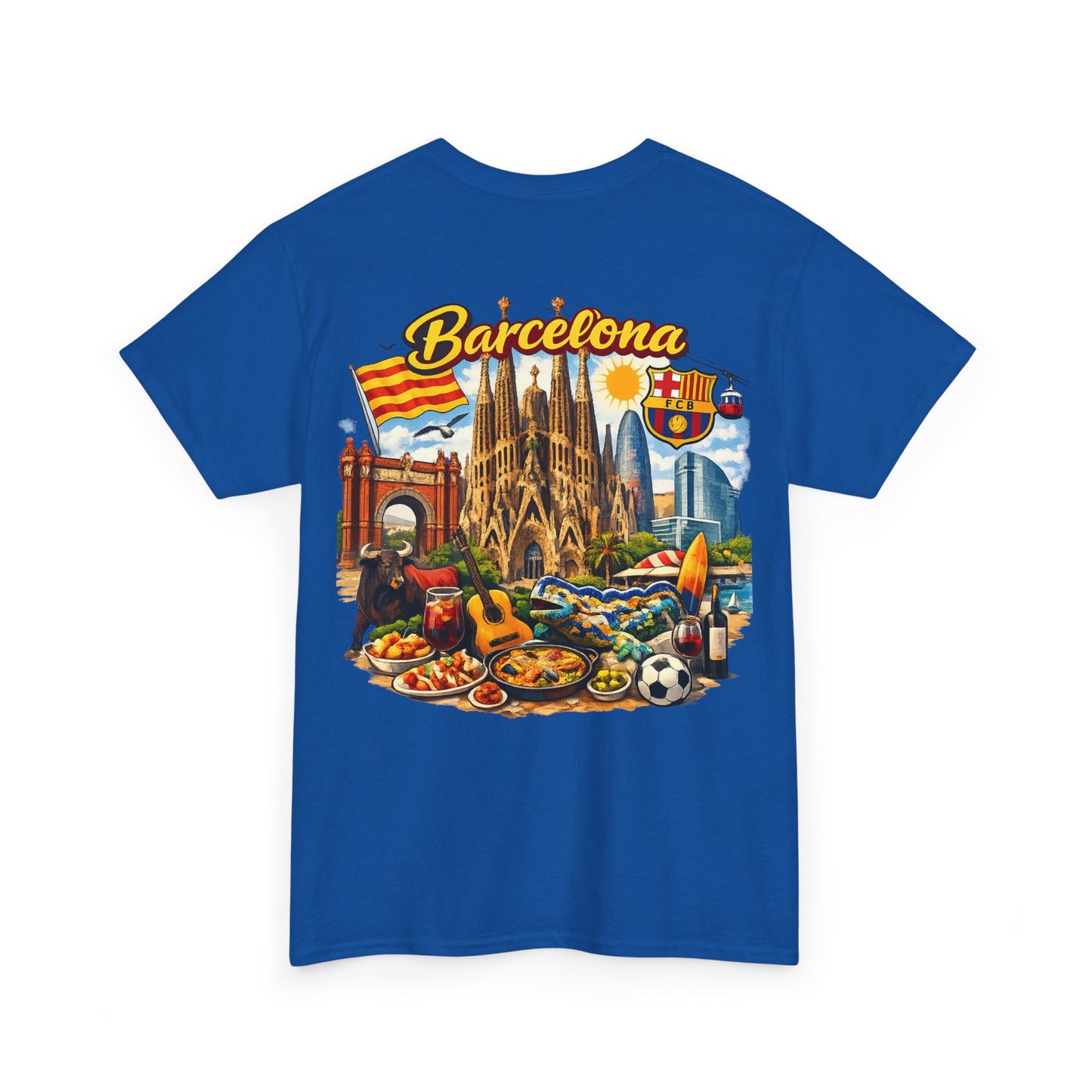 Barcelona Souvenir T‑Shirt — Vintage City Collage Tee
