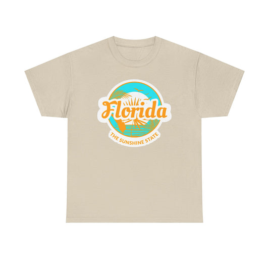 Florida Sunshine State T‑Shirt – Retro Beach Logo Tee