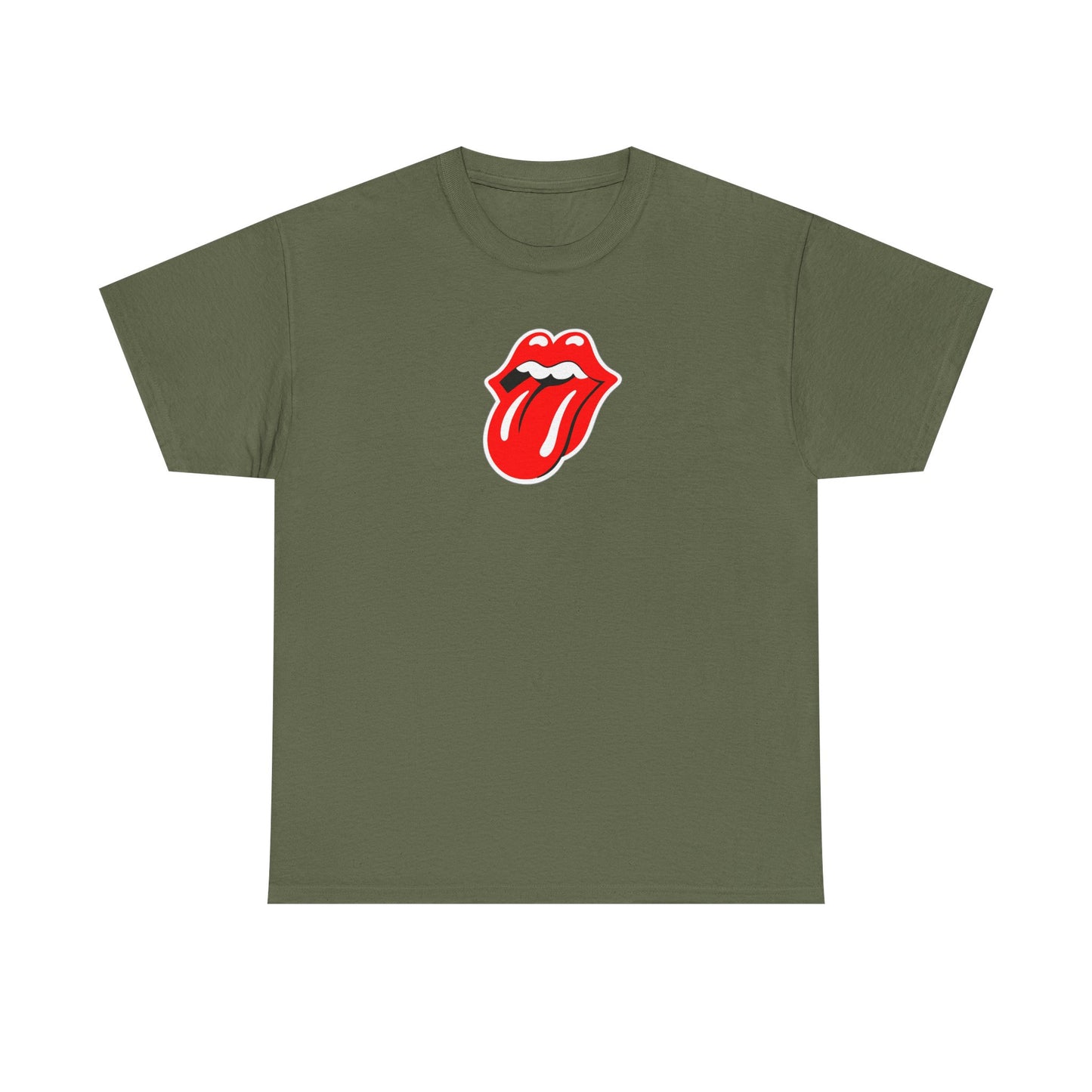 Rock Retro Red Tongue and Lips Graphic Tee