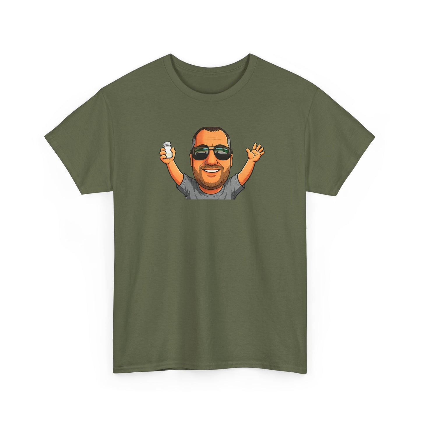 Is It Too Late To Be Good? Tee — Funny Graphic T‑Shirt with Smiling Character