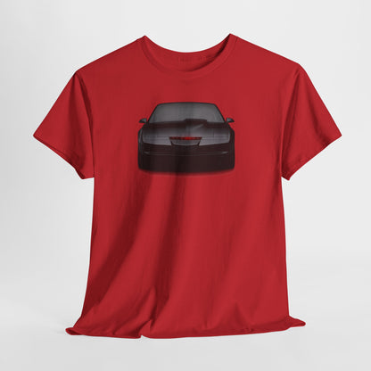 KITT-Inspired Retro Sports Car Tee — Front View Knight Rider Car Graphic Shirt