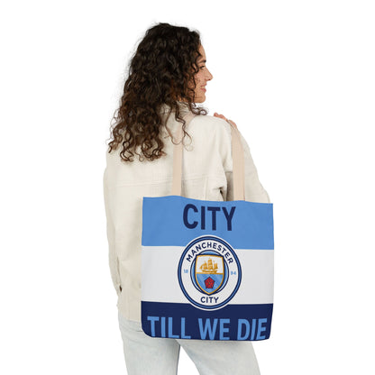 City Till We Die Unofficial Canvas Tote Bag — Manchester Football Fan Bag