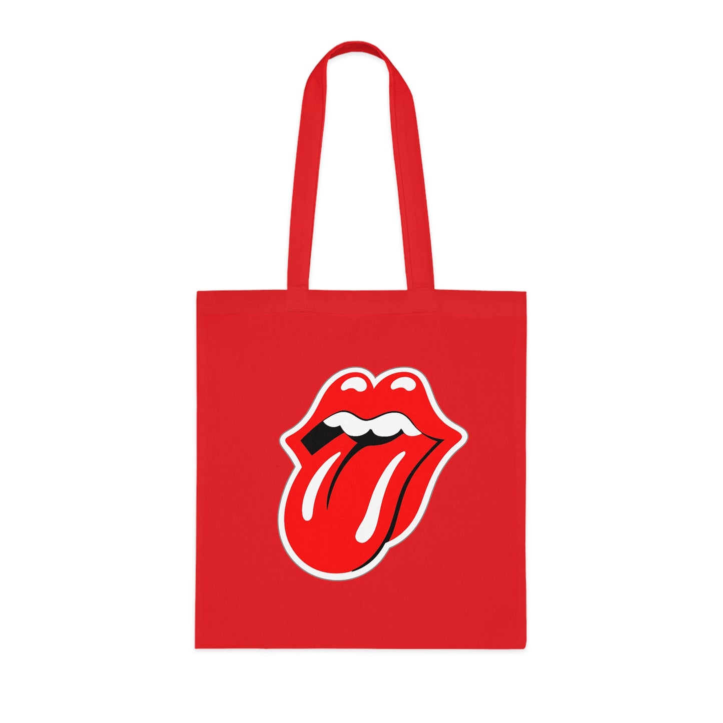 Rock Red Tongue Graphic Tote Bag