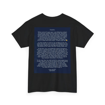 Bernardo Silva Tribute Tee – Inspirational Letter & Celebrating Goal Moment