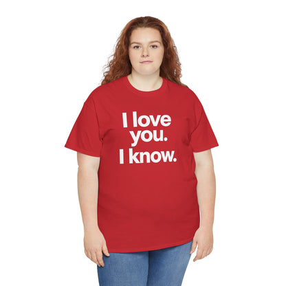I Love You I Know Saying T‑Shirt from Star Wars