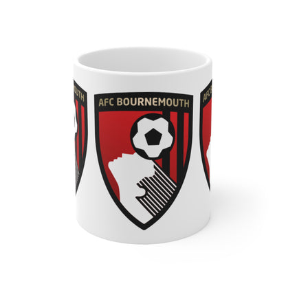 AFC Bournemouth Football Crest Mug, Ceramic Coffee Cup 11oz & 15oz