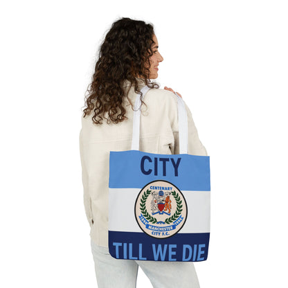 City Till We Die Canvas Tote Bag — Football Fan Flag Tote