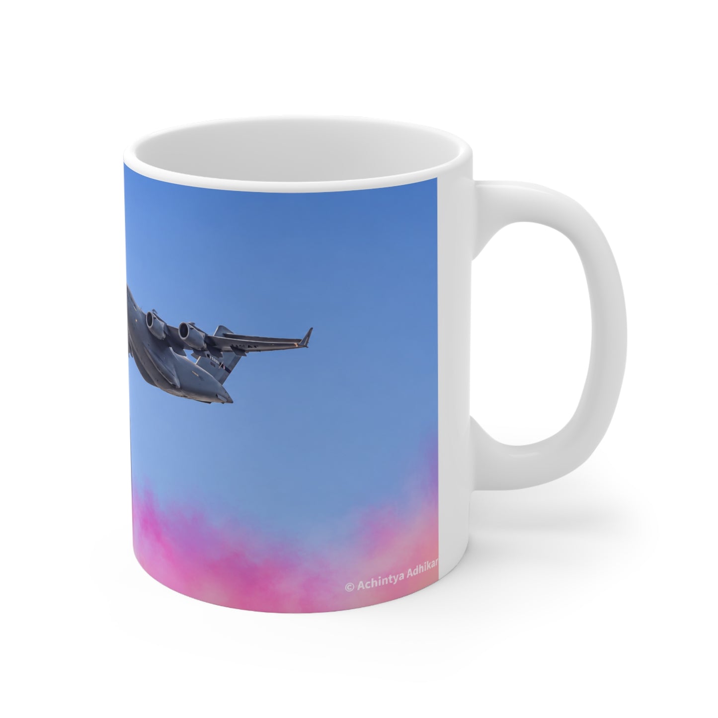 US Military over New York City Ceramic Coffee Cups, 11oz, 15oz