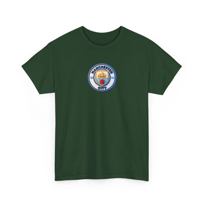 Manchester City Crest Unofficial 3D T-Shirt — Minimal Soccer Logo Tee