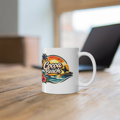 Cocoa Beach Ceramic Coffee Cups, 11oz, 15oz