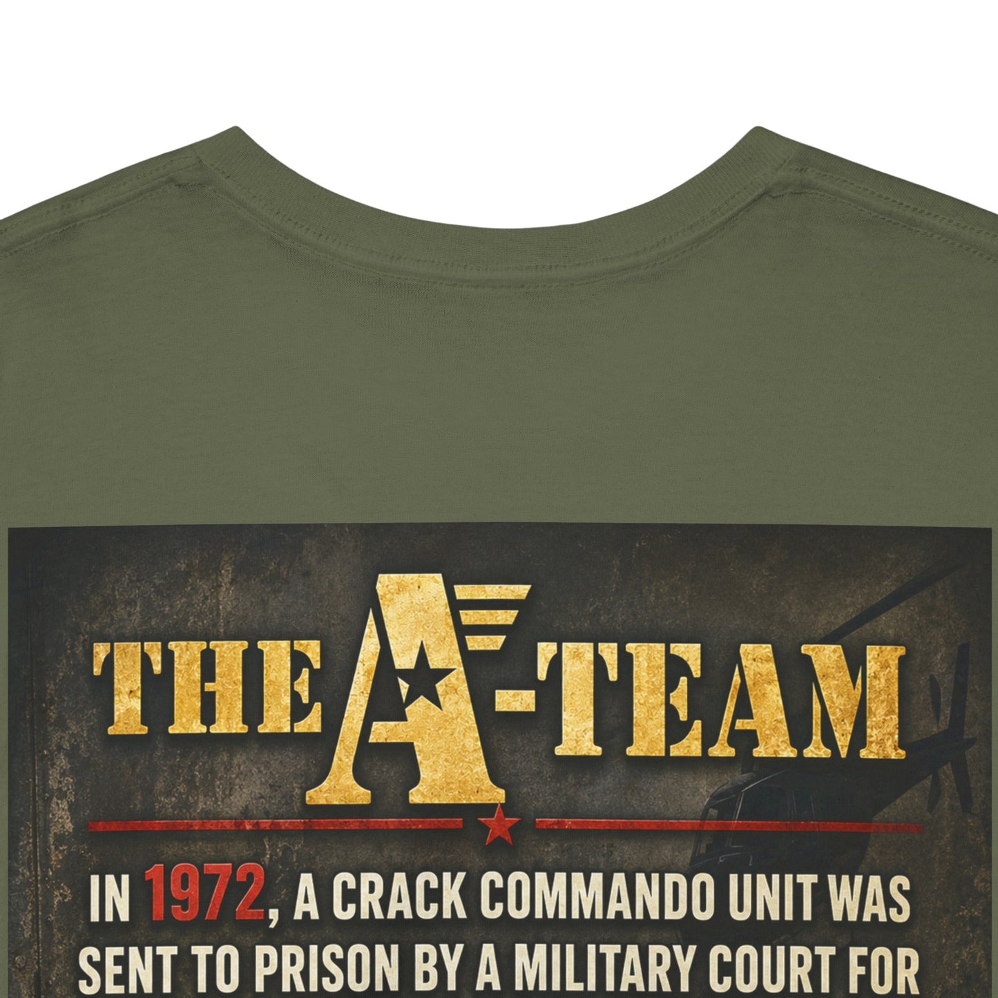 A-Team Graphic Tee — Retro TV Series Logo & Character Poster T-Shirt