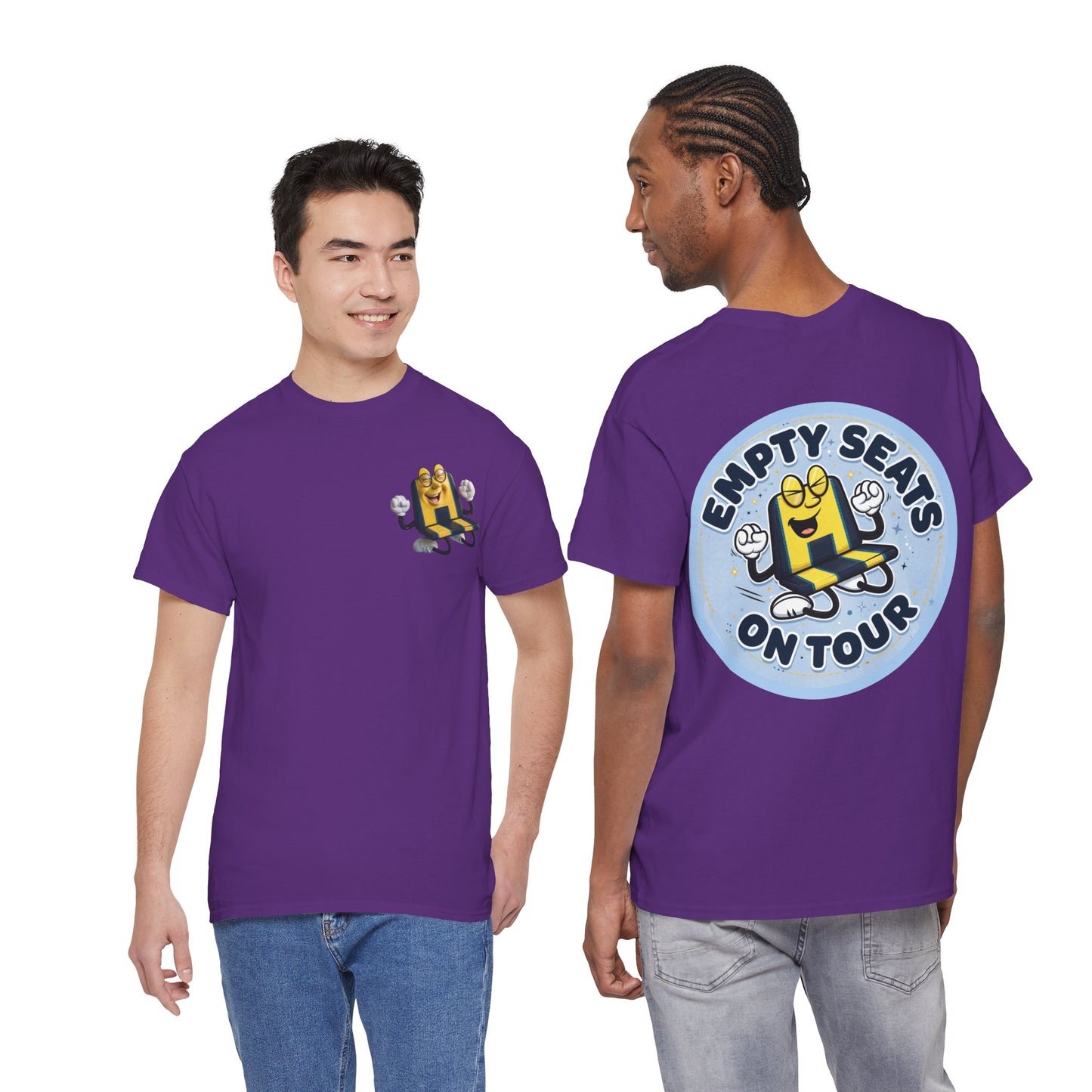 Manchester City T‑Shirt — "Empty Seats On Tour" Cartoon Seat Graphic Tee