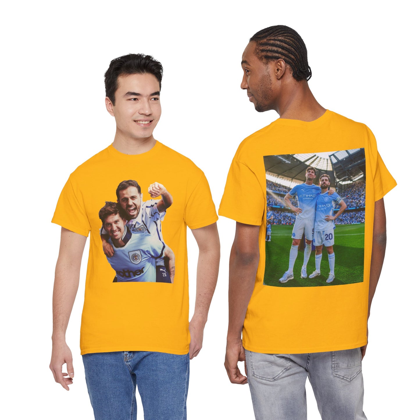 Bernardo Silva & John Stones Manchester City Legends T-Shirt