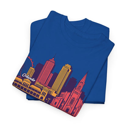 Orlando City Skyline T-Shirt — Colorful Urban Landmark Graphic Tee