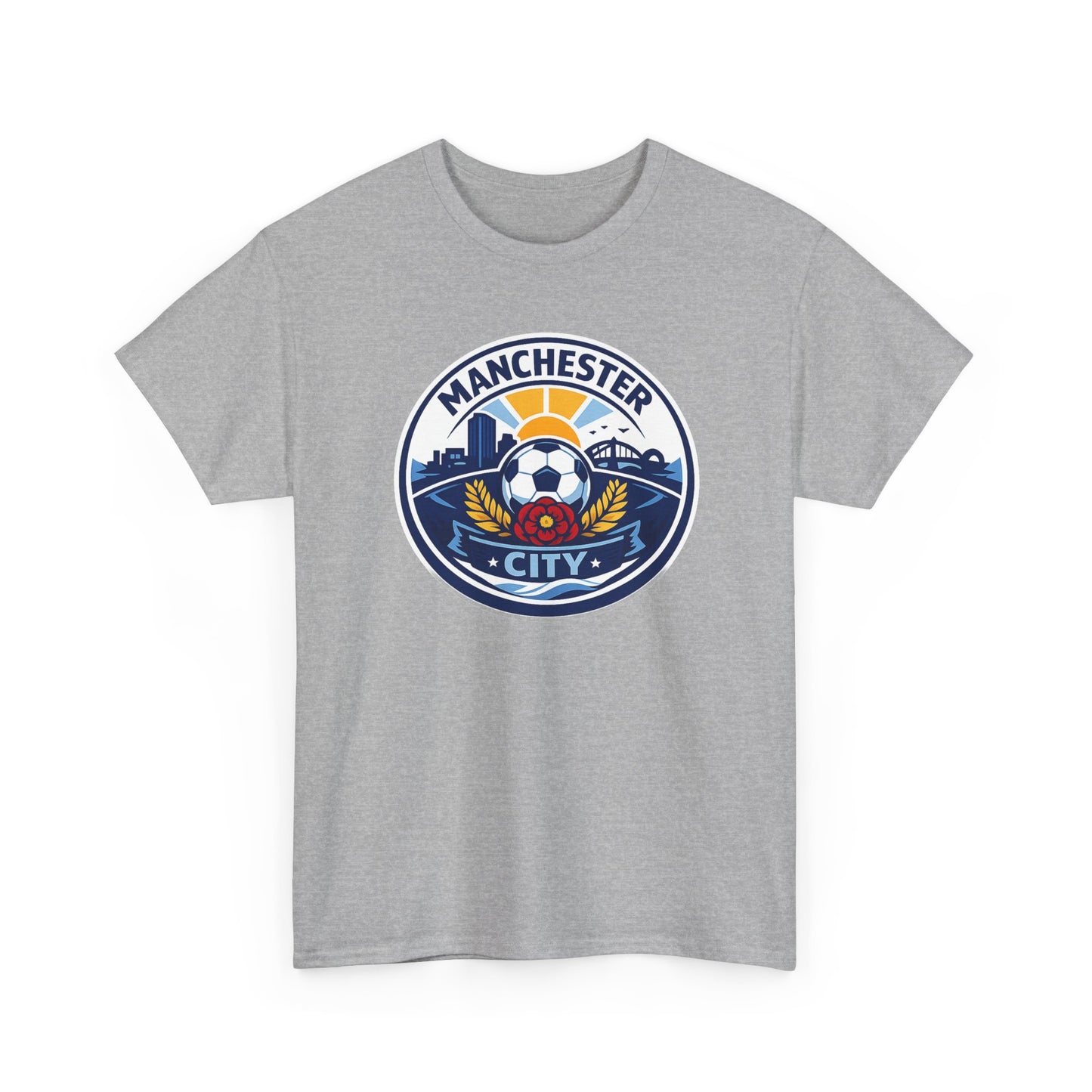 Manchester City Unofficial Soccer Logo T-Shirt — Football Fan Tee
