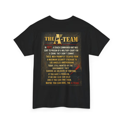 A-Team Graphic Tee — Retro TV Series Logo & Character Poster T-Shirt