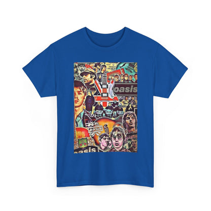 Oasis Collage T-Shirt – Retro Britpop Band Graphic Tee