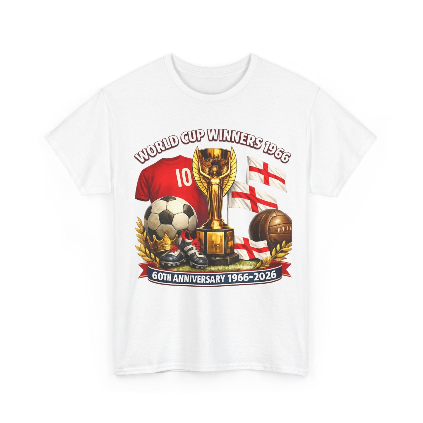 1966 World Cup Winners T‑Shirt — 60th Anniversary England Football Tribute