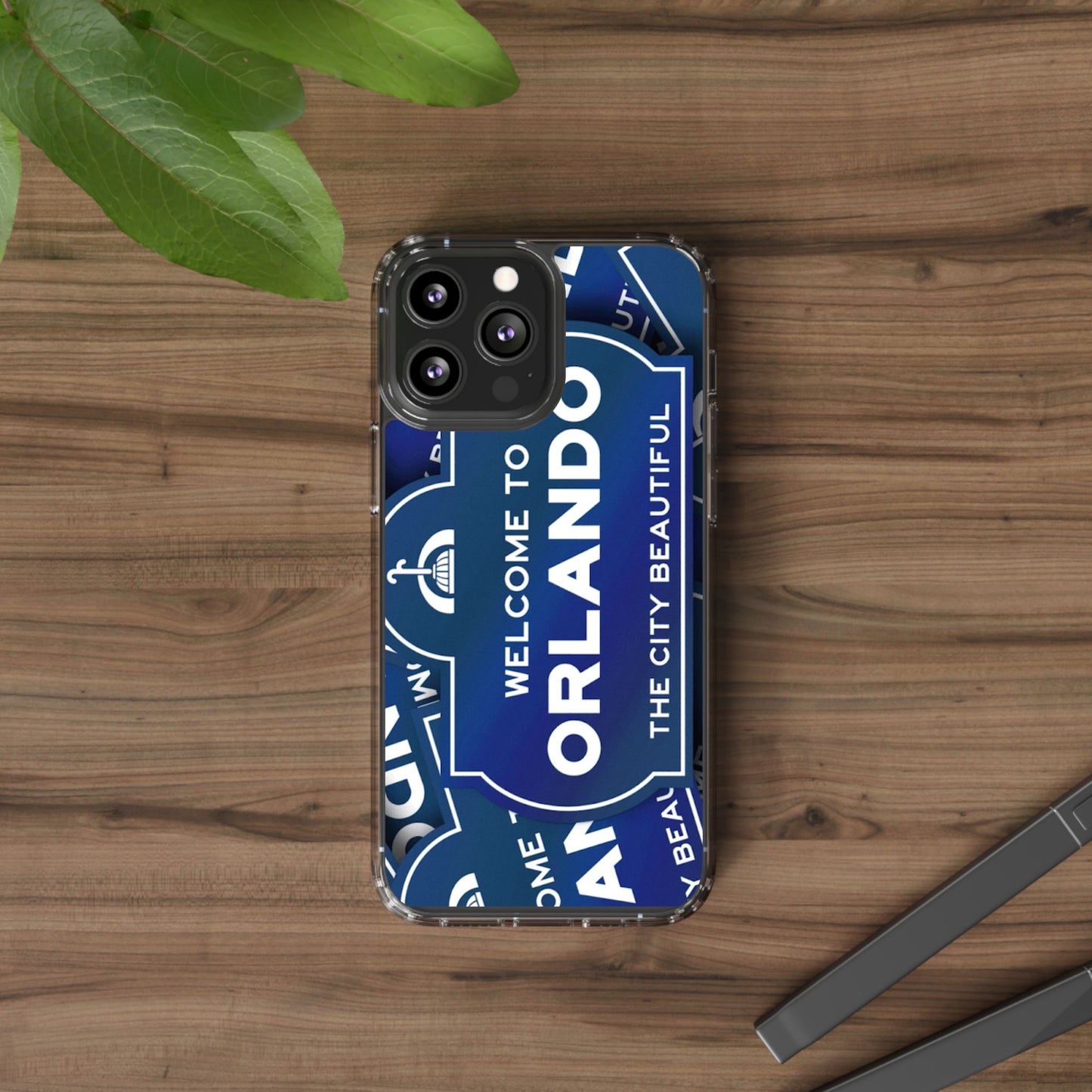 Orlando Clear Phone Case — "Welcome to Orlando" City Sign Design