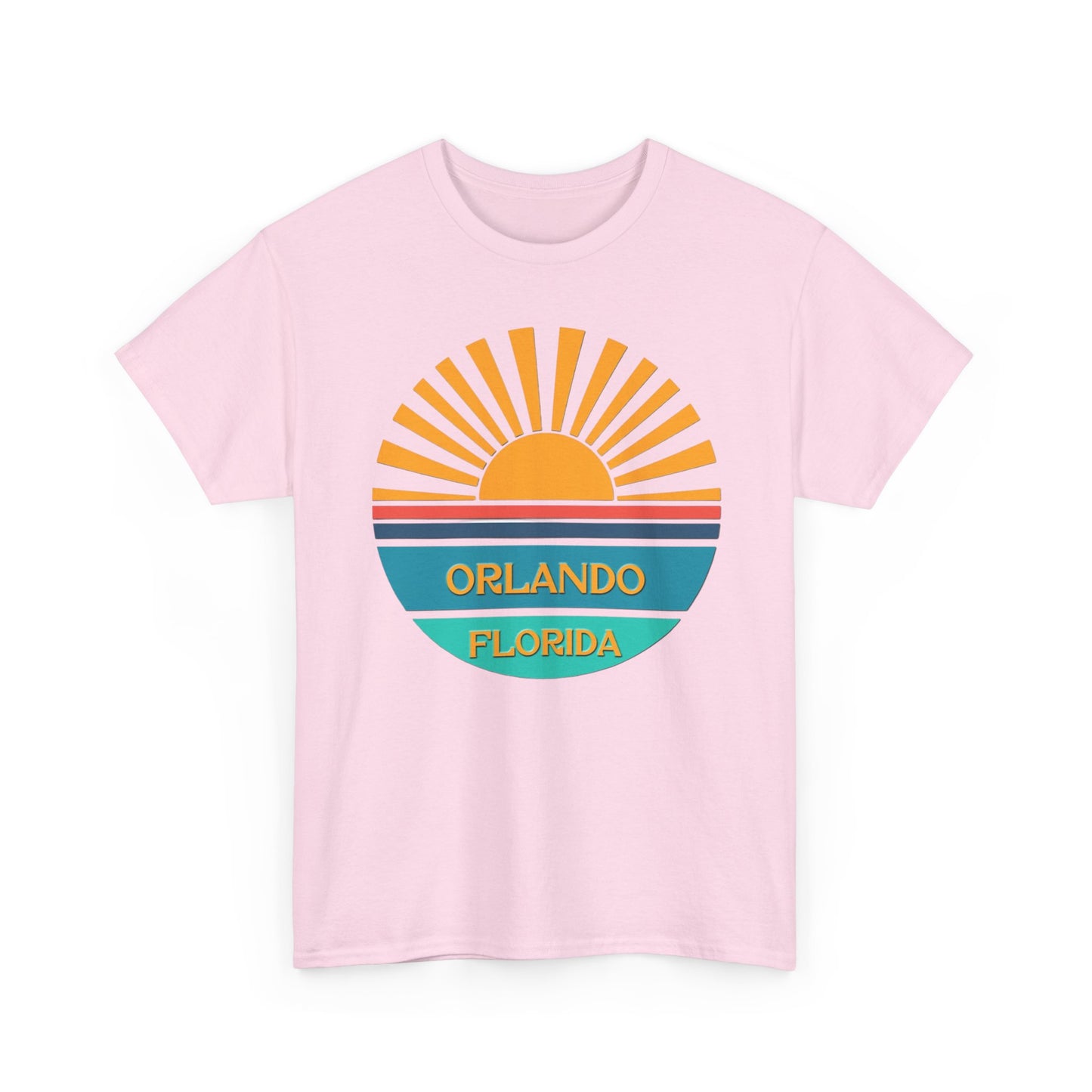 Orlando Florida Sunset T-Shirt – Retro Sunburst Vacation Tee