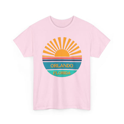 Orlando Florida Sunset T-Shirt – Retro Sunburst Vacation Tee