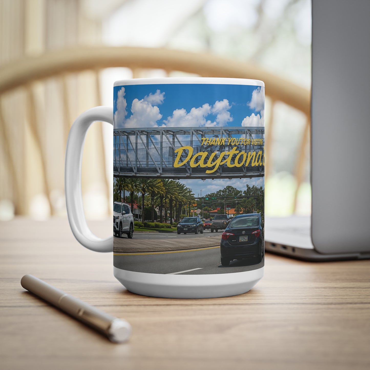 Daytona Beach Scenic Photo Mug — Ceramic Coffee Cup (11oz & 15oz)