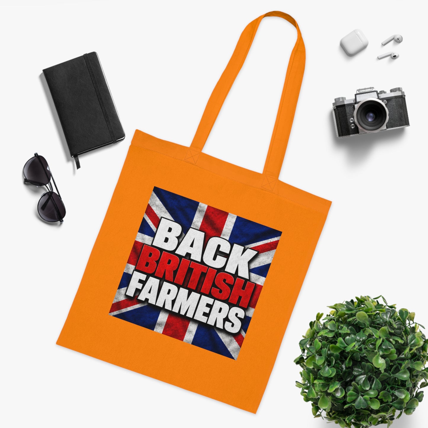 Back British Farmers Tote Bag — Union Jack Cotton Shopper