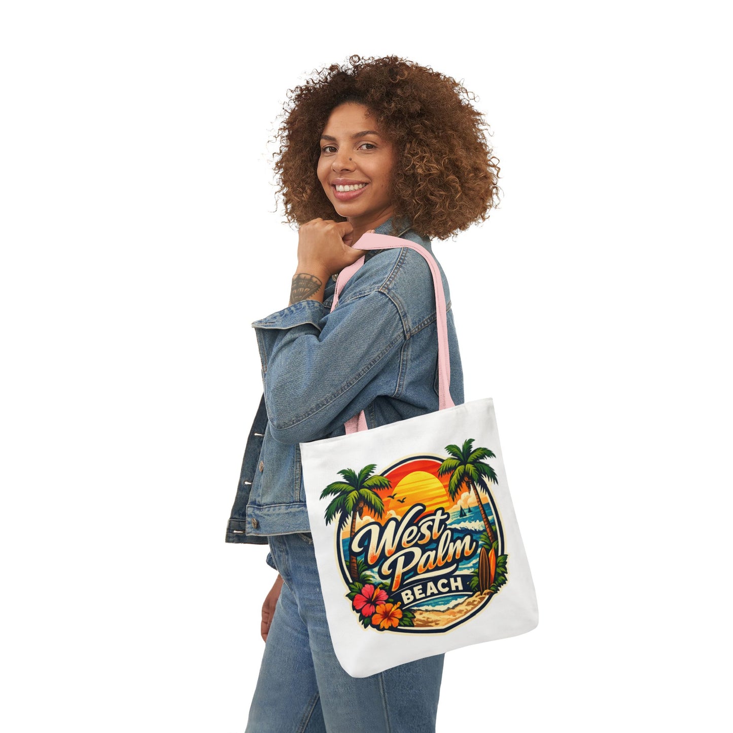 West Palm Beach Vintage Sunset Tote