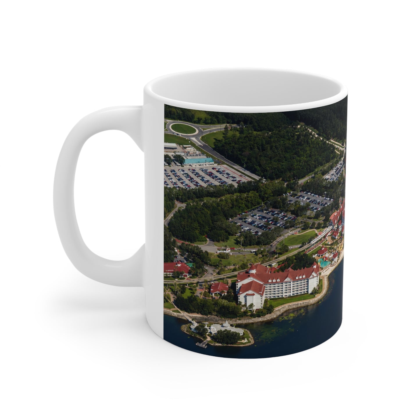 DIsney World Grand Floridian Resort Aerial Photo Coffee Mug — Scenic 11oz & 15oz Ceramic Cup