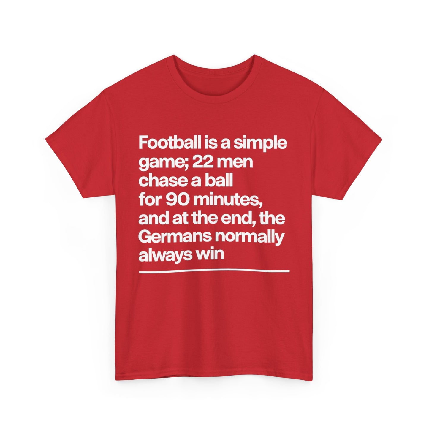 Funny Quote T-Shirt — 'Football is a simple game...' Graphic Tee