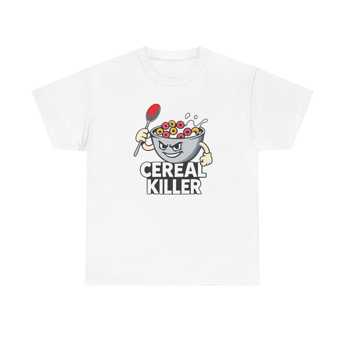 Cereal Killer Graphic Tee — Funny Breakfast Cartoon T‑Shirt